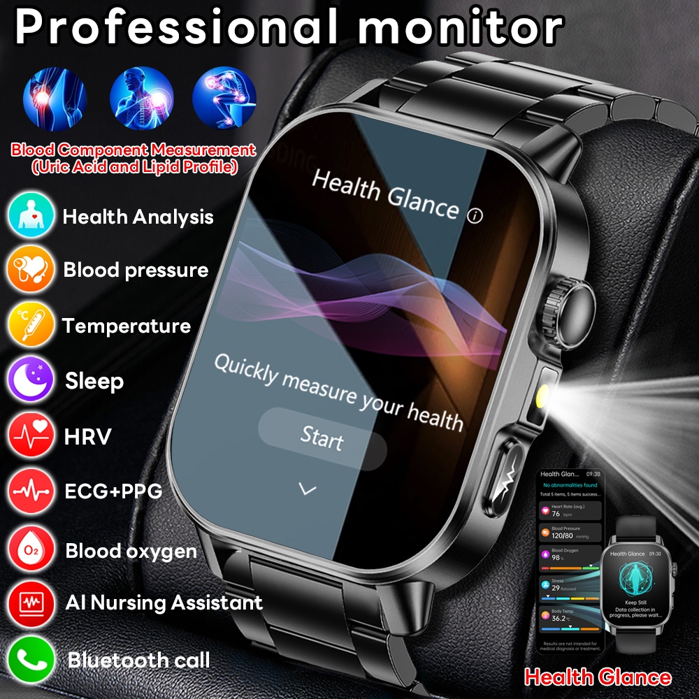 Fall Detection Watch - 2026 New Model Uric Acid &