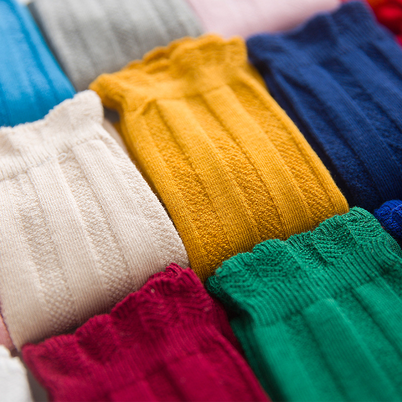 Candy Color Autumn Cotton Doub - مراجعة Baby Sock Oximeter وسعره
