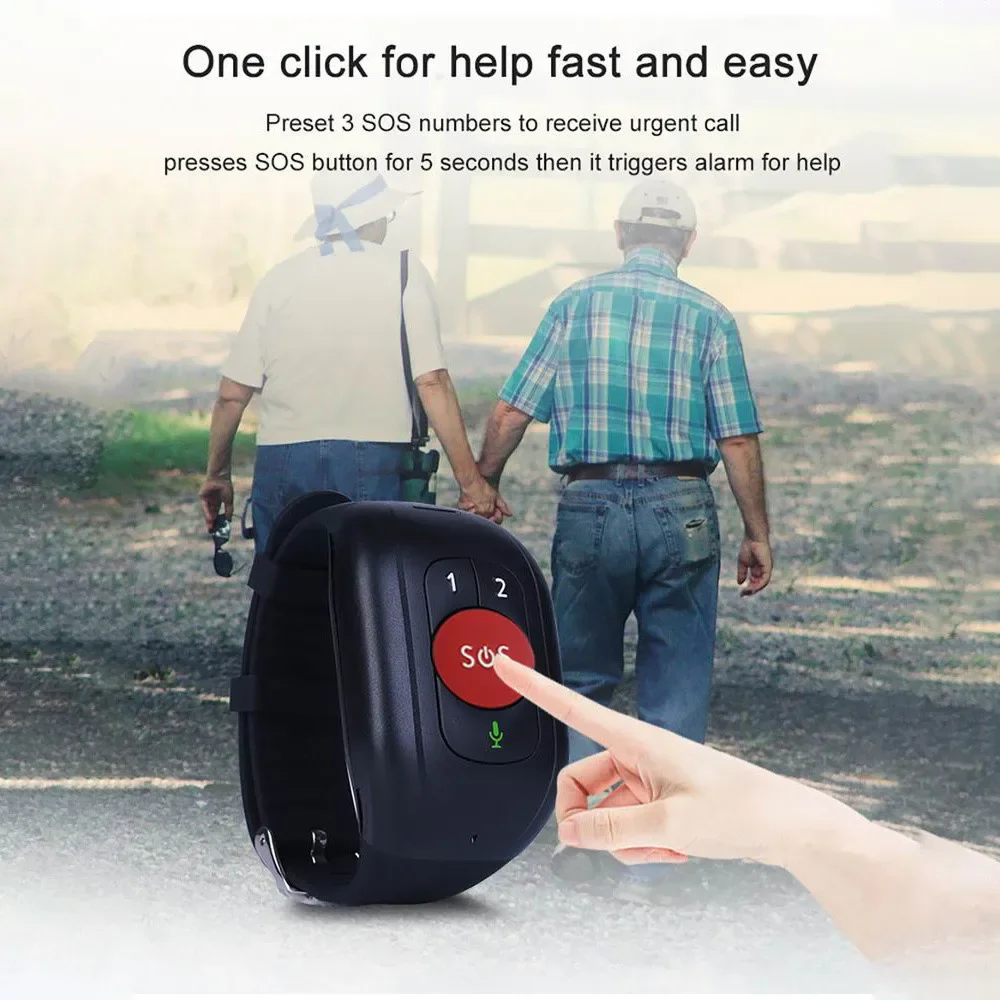 Elderly 4G LTE SOS Watch GPS T - مراجعة Fall Detection Watch وسعره