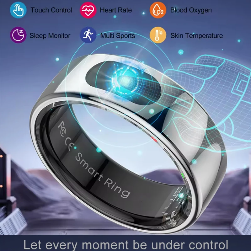 Smart Ring with Charging Case  - مراجعة Temperature Ring Skin وسعره