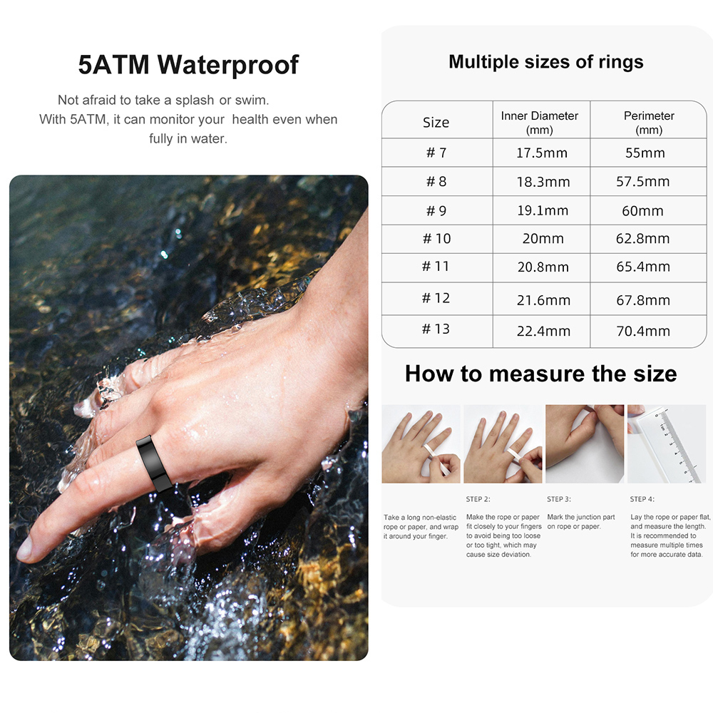 R09 Stainless Steel Smart Ring - مراجعة Temperature Ring Skin وسعره