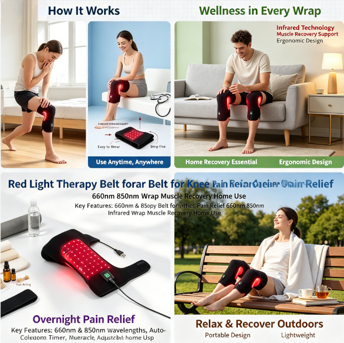 Smart Timer Red Light Therapy  - مراجعة Smart Knee Wrap وسعره