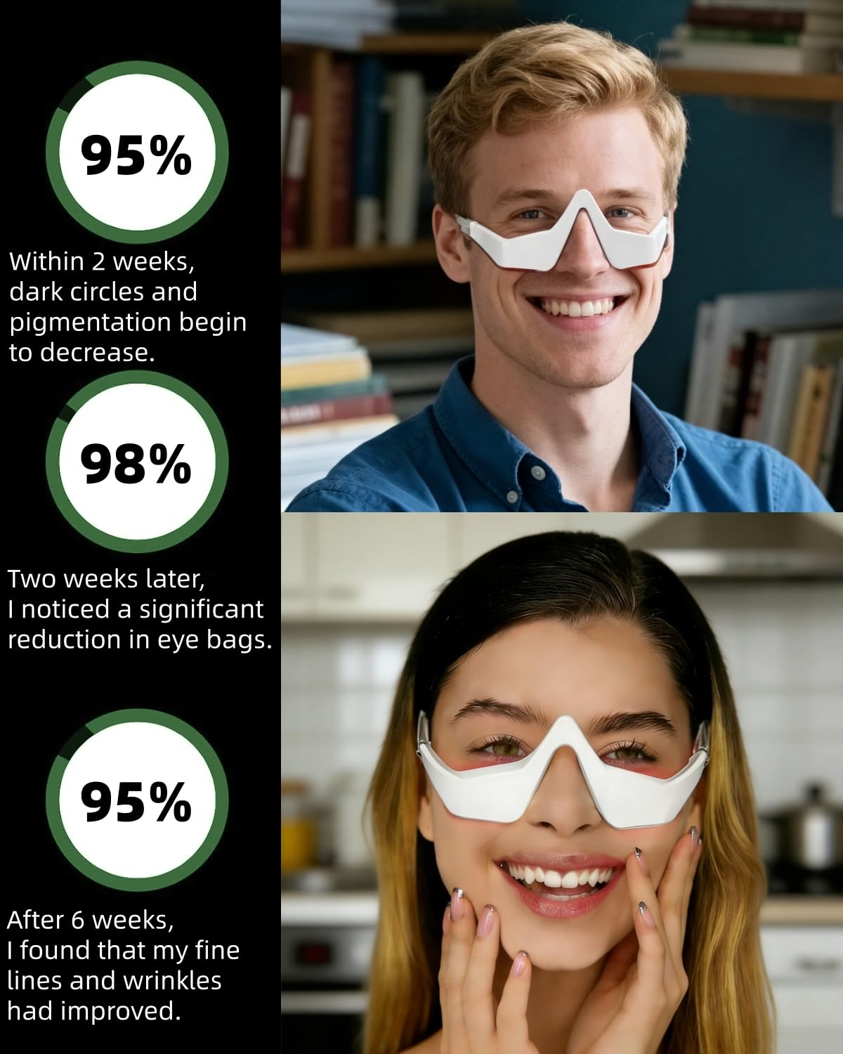 Under Eye Red Light Therapy De - مراجعة Light Therapy Glasses وسعره