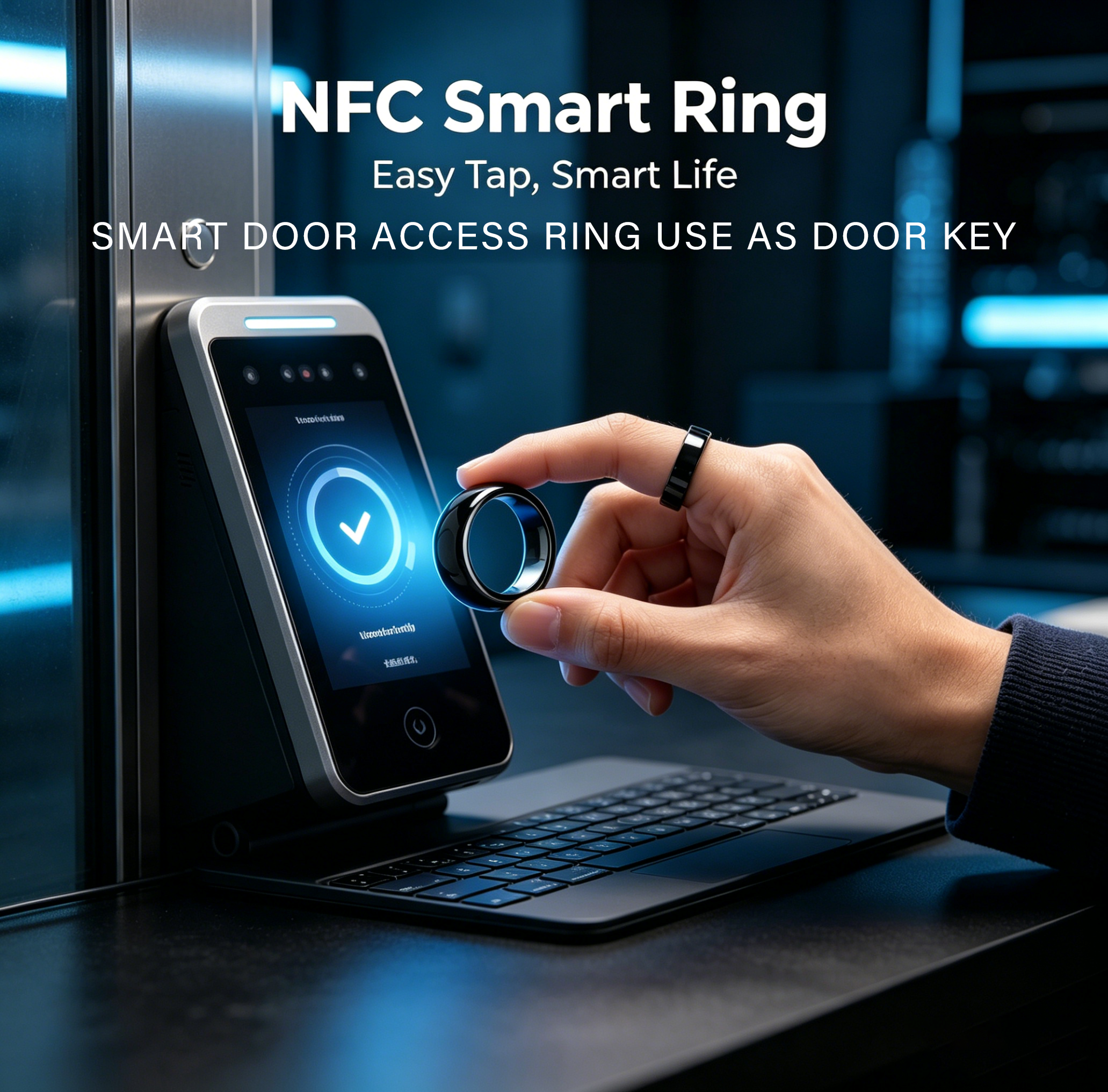 NFC Full Ceramic Smart Ring Co - مراجعة Smart Ring Nfc Pay وسعره