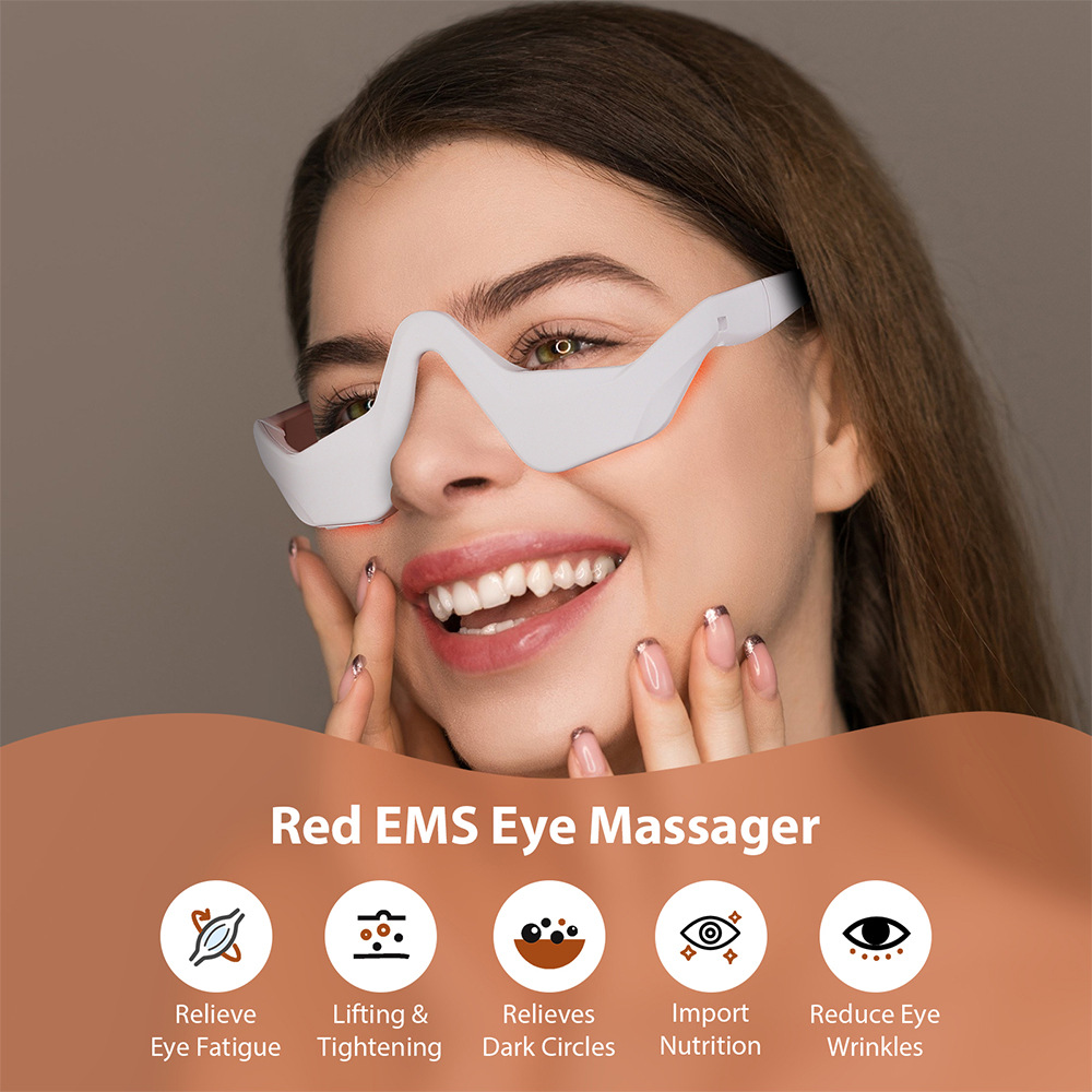 Eye Massager Under Eye Red Lig - مراجعة Light Therapy Glasses وسعره