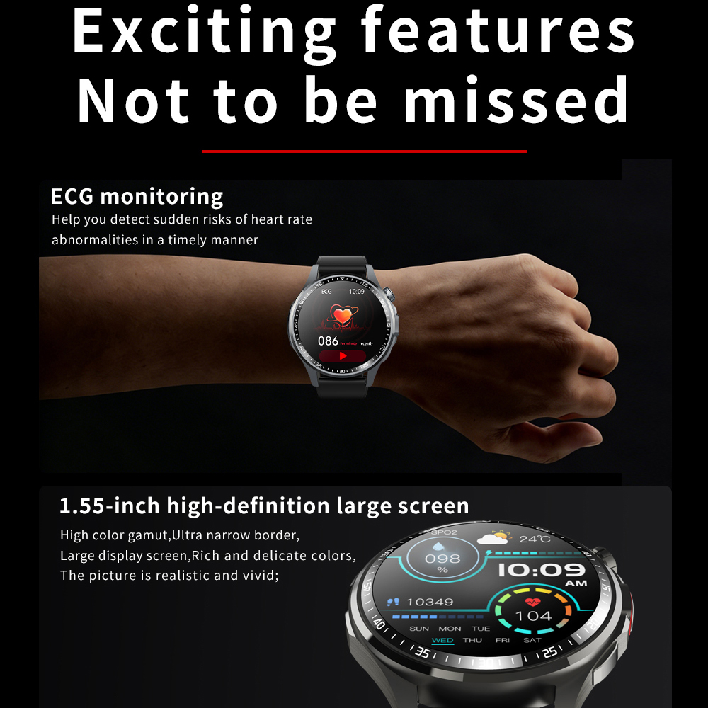 Men Smart Watch All Day Fall D - مراجعة Fall Detection Watch وسعره
