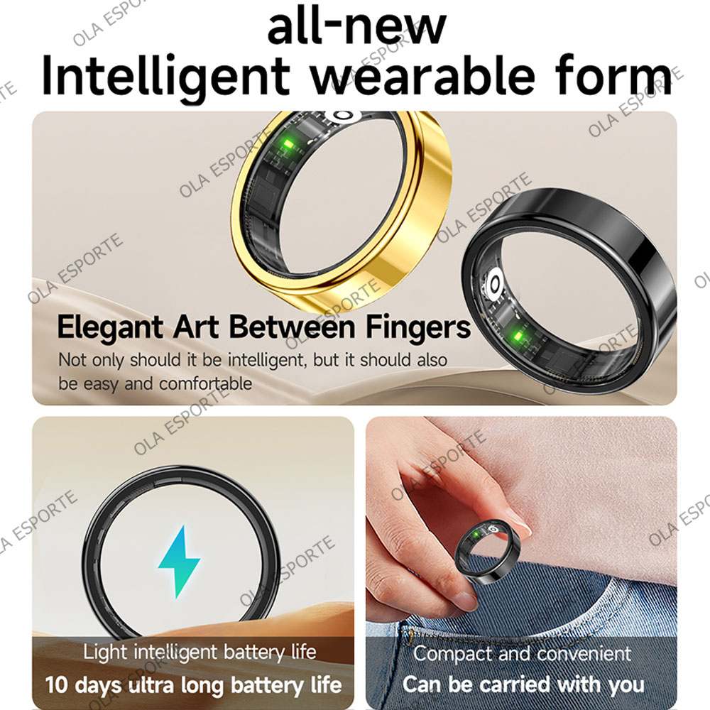 New R09 Smart Ring Men Women w - مراجعة Temperature Ring Skin وسعره