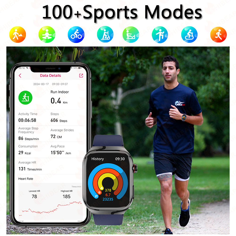 TK16 Smart Watch Men 2.04 Inch - مراجعة Fall Detection Watch وسعره