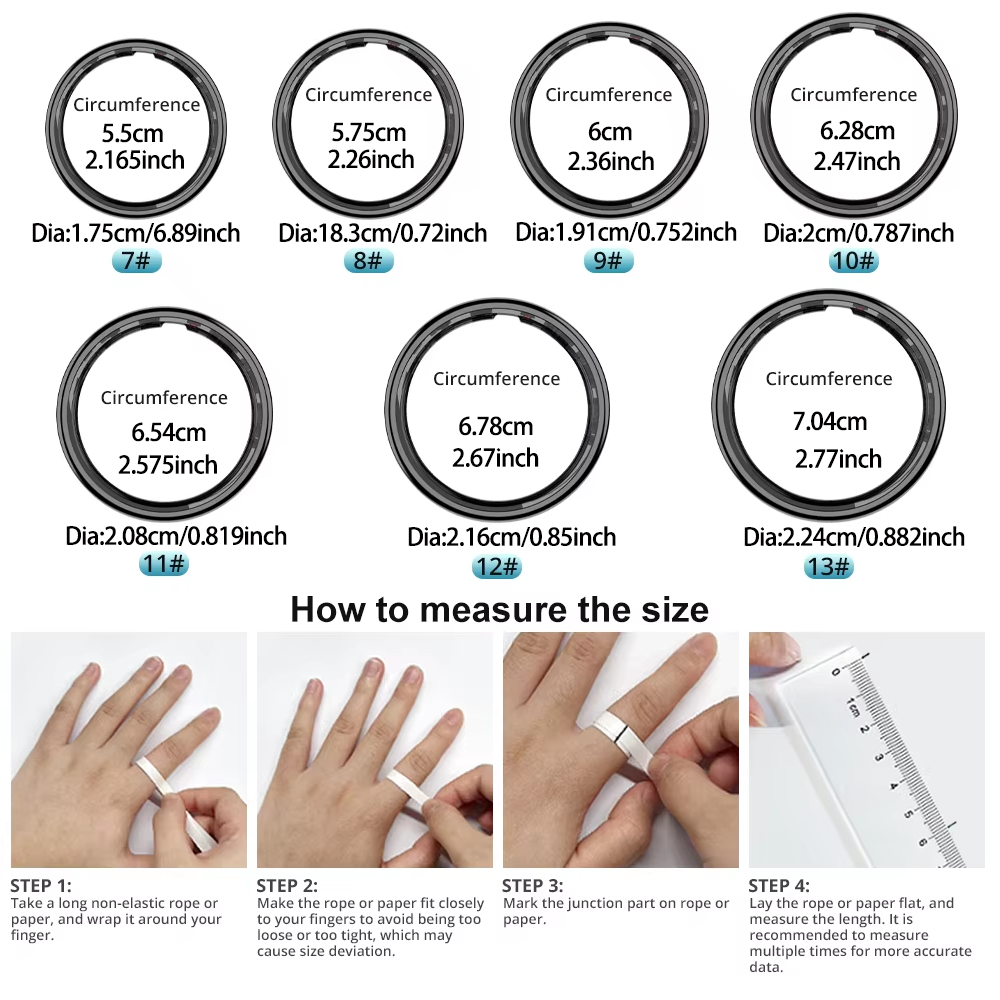 Smart Ring with Charging Case, - مراجعة Temperature Ring Skin وسعره