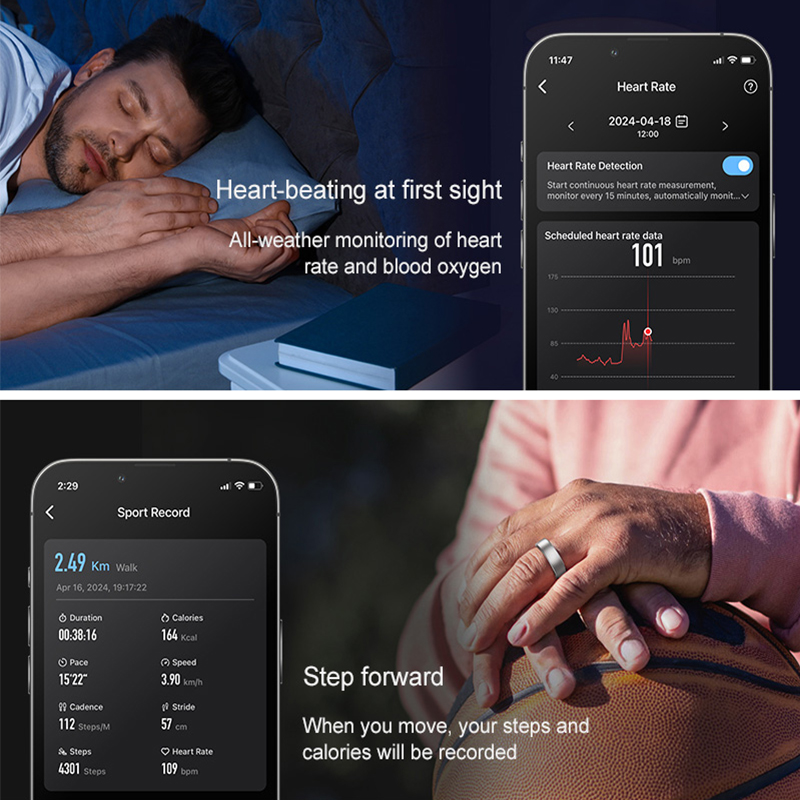 R10 Charging Case Smart Ring M - مراجعة Temperature Ring Skin وسعره
