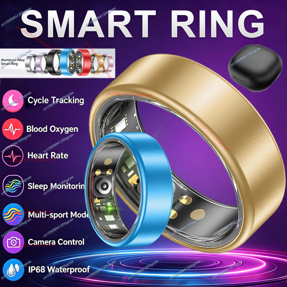 R09 Smart Ring Men Women with  - مراجعة Temperature Ring Skin وسعره